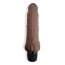 Коричневый вибратор с клиторальным выступом 7 Realistic Vibrator - 21,5 см. - Коричневый вибратор с клиторальным выступом 7 Realistic Vibrator - 21,5 см.