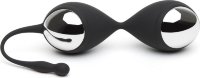 Черно-серебристые вагинальные шарики Inner Goddess Kegel Toner Balls