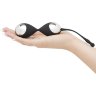 Черно-серебристые вагинальные шарики Inner Goddess Kegel Toner Balls