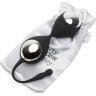Черно-серебристые вагинальные шарики Inner Goddess Kegel Toner Balls