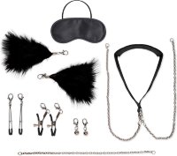 Большой эротический набор из 12 предметов Interchangeable Collar Nipple Clips Set