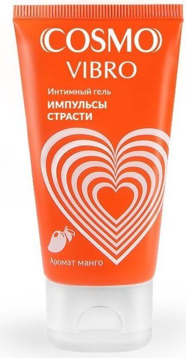 Возбуждающий интимный гель Cosmo Vibro с ароматом манго - 50 гр.