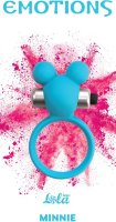 Голубое эрекционное виброколечко Emotions Minnie Breeze