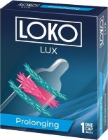 Стимулирующая насадка на пенис LOKO LUX с продлевающим эффектом