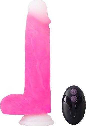 Розовый ротатор-реалистик Roxy 8 Inch Gyrating Dildo - 21,6 см.