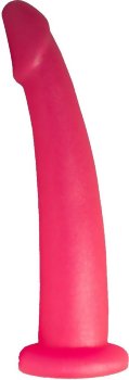 Розовый стимулятор простаты из геля - 18 см.