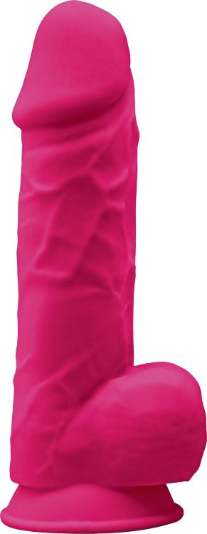 Розовый фаллоимитатор Model 3 - 21,7 см.