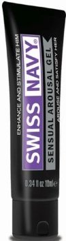 Возбуждающий гель-лубрикант на водной основе Sensual Arousal Lubricant - 10 мл.