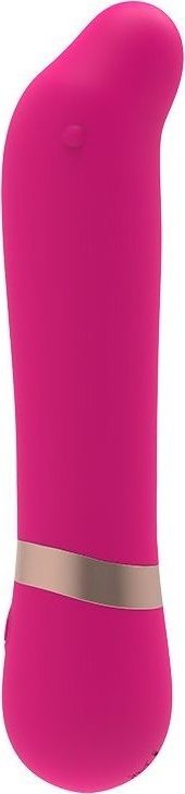 Розовый мини-вибратор для массажа G-точки Cuddly Vibe - 11,9 см.