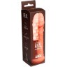 Телесный фаллоудлинитель Extra Size Bubbles - 15,5 см.
