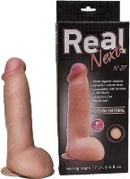 Реалистичный фаллоимитатор на присоске REAL Next № 27 - 20 см.