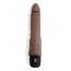 Коричневый вибромассажер 7 Realistic Vibrator - 20 см. - Коричневый вибромассажер 7 Realistic Vibrator - 20 см.