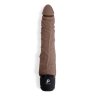 Коричневый вибромассажер 7 Realistic Vibrator - 20 см.