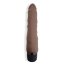 Коричневый вибромассажер 7 Realistic Vibrator - 20 см. - Коричневый вибромассажер 7 Realistic Vibrator - 20 см.