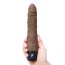 Коричневый вибромассажер 7 Realistic Vibrator - 20 см. - Коричневый вибромассажер 7 Realistic Vibrator - 20 см.