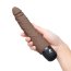 Коричневый вибромассажер 7 Realistic Vibrator - 20 см. - Коричневый вибромассажер 7 Realistic Vibrator - 20 см.