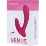 Бордовый вибратор для точки G с вакуум-волновой стимуляцией клитора Venus