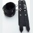 Широкие черные наручники с двумя ремешками  Цена 2 772 руб. - Широкие черные наручники с двумя ремешками