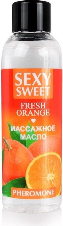 Массажное масло Sexy Sweet Fresh Orange с ароматом апельсина и феромонами - 75 мл.