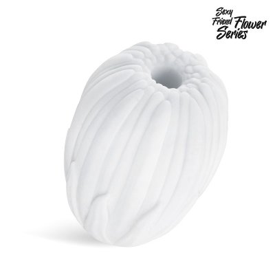 Белый нереалистичный мастурбатор в форме бутона цветка Daisy  Цена 1 627 руб. Оригинальный мастурбатор из мягкого эластичного материала. Великолепно тянется и сминается в руках. Дарит максимально реалистичные ощущения. Внутренняя рельефная поверхность секс-игрушки обеспечивает дополнительную стимуляцию. Интимный аксессуар упакован в прозрачную пластиковую капсулу, защищаю его от загрязнений и повреждений. Мастурбатор подходит для пенисов разных размеров. Прост в использовании. Не требует специального ухода. Страна: Китай. Материал: термопластичная резина (TPR).