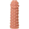 Телесная реалистичная насадка KOKOS Extreme Sleeve 02 с дополнительной стимуляцией - 12,7 см.
