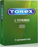 Текстурированные презервативы Torex С точками - 3 шт.