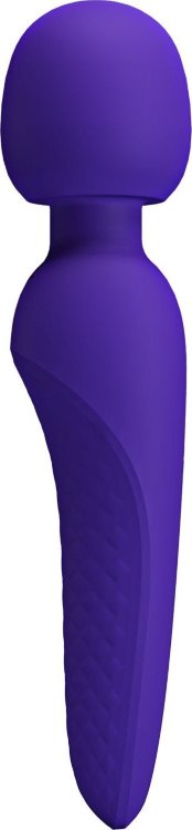 Фиолетовый wand-вибратор Meredith