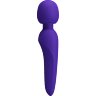 Фиолетовый wand-вибратор Meredith