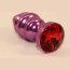 Фиолетовая фигурная пробка с красным кристаллом - 7,3 см.  Цена 1 337 руб. - Фиолетовая фигурная пробка с красным кристаллом - 7,3 см.