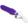 Фиолетовый вибратор Rechargeable IJOY Silicone Waver - 16,5 см.