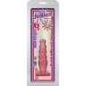 Розовая анальная пробка Crystal Jellies 5 Anal Delight - 14 см.