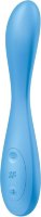 Голубой гибкий вибромассажер Satisfyer G-Spot Flex 4+ - 19 см.