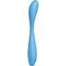 Голубой гибкий вибромассажер Satisfyer G-Spot Flex 4+ - 19 см.