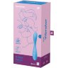 Голубой гибкий вибромассажер Satisfyer G-Spot Flex 4+ - 19 см.