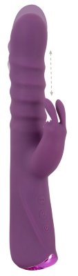 Фиолетовый вибратор-кролик 2 Function Rabbit Vibrator - 23,7 см.  Цена 15 397 руб. Длина: 23.7 см. Диаметр: 3.7 см. Вибратор с клиторальным стимулятором. Жидкий силикон - ультрамягкая поверхность. 10 режимов вибрации, 3 режима фрикций с частотой до 560 в минуту. 10 режимов вибрации в клиторальном зайчике. Простое управление одним нажатием кнопки. Функциями можно управлять отдельно. Рабочая длина - 12,8 см. Страна: Китай. Материал: силикон. Батарейки: встроенный аккумулятор.
