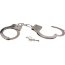 Серебристые металлические наручники с ключиками  Цена 393 руб. - Серебристые металлические наручники с ключиками
