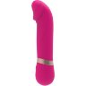 Розовый мини-вибратор с загнутой головкой Dildo Vibe - 11,7 см.