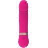 Розовый мини-вибратор с загнутой головкой Dildo Vibe - 11,7 см.