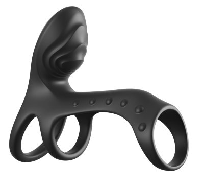 Черная насадка на пенис Ultimate Couples Cage Pro Длина: 14 см. Откройте максимум удовольствия для двоих с Ultimate Couples Cage — премиальной насадкой с двумя моторами, созданной, чтобы разжечь страсть с каждого ракурса — особенно для неё. В сердце этого устройства — двойная клиторальная стимуляция, которая сочетает внутренние и внешние вибрации. Пока вы двигаетесь, она ощущает глубокие, проникающие волны внутри, а текстурированный внешний стимулятор нежно и точно массирует клитор. Результат — тотальное удовольствие, охватывающее все чувствительные точки одновременно. Управление простое и интуитивное: одна кнопка, 3 скорости и 7 уникальных режимов — для удовольствия под любое настроение. А благодаря водонепроницаемому корпусу наслаждаться можно где угодно — в спальне, душе или джакузи. Диаметр колец - 3,3, 3,3 и 3,8 см. Страна: Китай. Материал: силикон. Батарейки: встроенный аккумулятор.