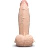 Телесный анальный фаллоимитатор Slipskin 7’’ Girthy - 17,8 см.