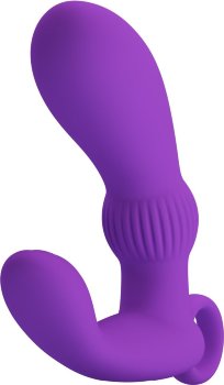 Фиолетовый вибромассажёр для массажа простаты Cayla - 11,2 см.