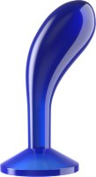 Синяя анальная втулка Flawless Clear Prostate Plug 6.0 - 15 см.