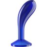Синяя анальная втулка Flawless Clear Prostate Plug 6.0 - 15 см.
