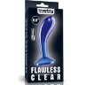 Синяя анальная втулка Flawless Clear Prostate Plug 6.0 - 15 см.