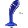 Синяя анальная втулка Flawless Clear Prostate Plug 6.0 - 15 см.