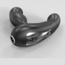 Черный вибромассажер простаты и промежности Prostate Pro с пультом ДУ