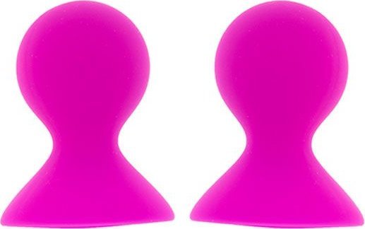 Ярко-розовые помпы для сосков LIT-UP NIPPLE SUCKERS LARGE PINK