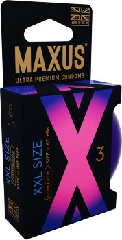 Презервативы Maxus XXL увеличенного размера - 3 шт.