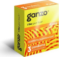 Ароматизированные презервативы Ganzo Juice - 3 шт.