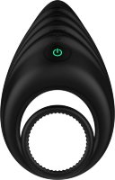 Черное эрекционное виброкольцо Nexus Enhance